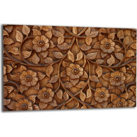PLAQUE DE PROTECTION EN VERRE POUR POÊLE 80x52 BOIS (1/5)