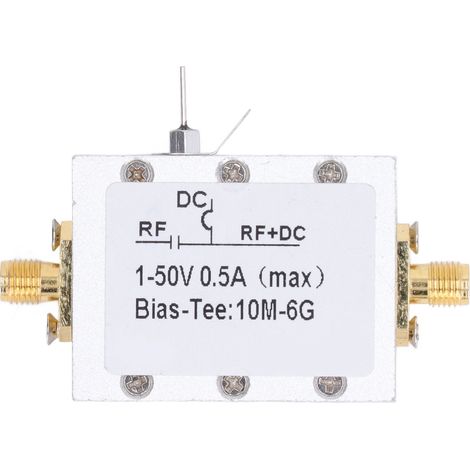 Biais T 10 MHz - 6 GHz large bande radiofréquence micro-ondes coaxial logiciel FM DC 1-50 V (1/5)