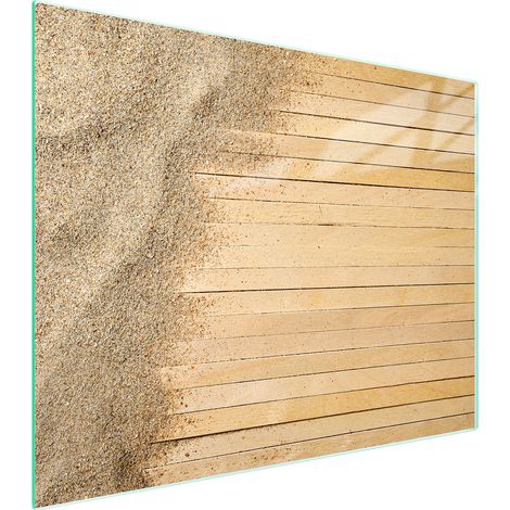 Tagliere in vetro 52x40 sabbia (1/5)