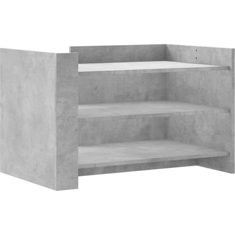 Maison Exclusive - Couchtisch Betongrau 80x50x50 cm Holzwerkstoff