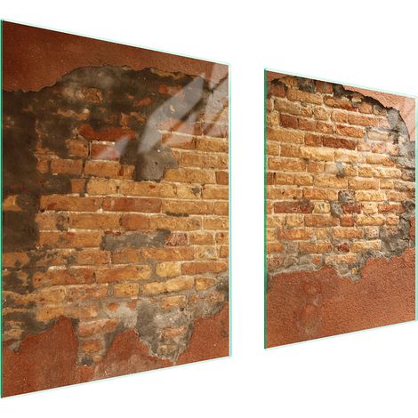 PIASTRA PROTETTIVA IN VETRO PER STUFA 85x52 MATTONE (1/5)