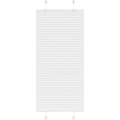 Plissee Weiß 55x150 cm Stoffbreite 54,4 cm Polyester