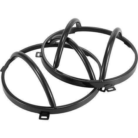 Suitable for Jeep JK Wrangler RR model headlight cover, front fascia headlight protection bracket, iron headlight frame modification exterior trim (1/4)