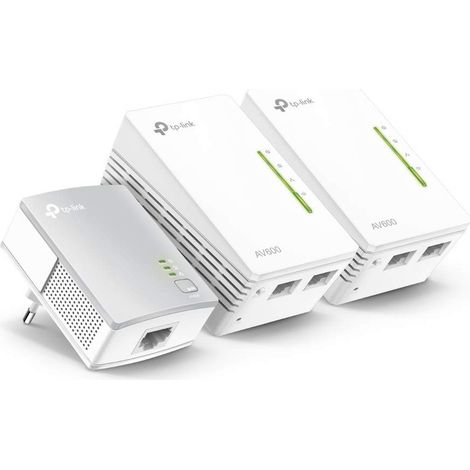 TP-Link Kit Powerline TL-WPA4220T AV600 Mbps Con Wi-Fi 300 Mbps, 2 Porte Ethernet, Plug & Play, 3 Adattatori (1/5)