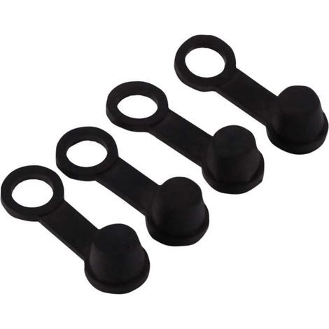 4 x Brake Bleed Screw Caps, Brake Dust Cover, Brake Bleed Grease Rubber Black Nipple Bleed Caps 8 mm Motorcycle (1/5)