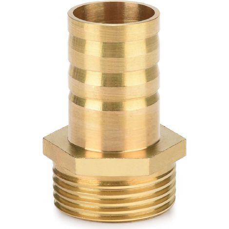 Messing-Rohrmuffe, Messing-Rohrverschraubungsadapter 3/4" FG x 3/4" Muffe (19 mm), 1 Stück