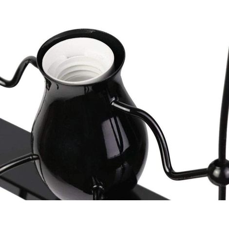 MIMOSON-Applique murale LED d'intérieur, lampe de chevet pour enfants pivotante, applique murale d'intérieur créative, pour couloir de salon de chambre à coucher, E27, ampoule non incluse, 220v, noir (1/5)