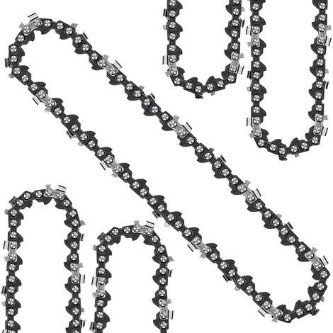 5 Pièces Chaine Tronconneuse 6 Pouces Chaine Tronçonneuse 37 Maillons d'entraînement Chaine de Tronconneuse pour les Jardins, les Fermes, la Charpenterie, l'aménagement Paysager (1/5)