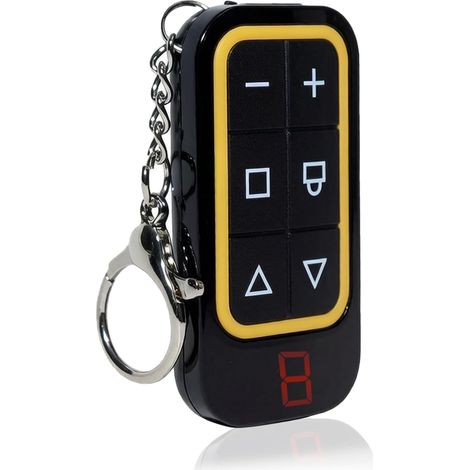 Télécommande pour Porte de Garage, 8 canaux, avec Fonction de clonage et Recharge USB-C, portée de 50 mètres, télécommande pour Porte de Garage adaptée aux Portes de Garage (1/5)
