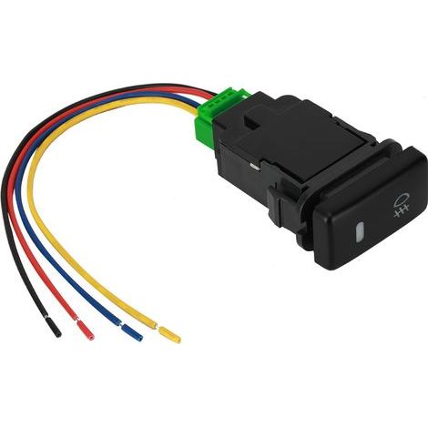 Bouton poussoir, on Off noir 4 pôles de remplacement pour RAV4 Land Cruiser Prado Hilux SUVs voitures camions (1/5)