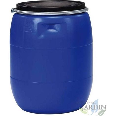 Bidón plástico 120 litros 80x50x50 cm ideal para almacenamiento de agua y líquidos
