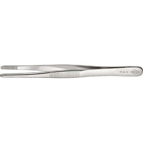 Picchi Precisione Pinzette: Dritto, Rotonda, Circa 3,5 Mm Di Larghezza Di Presa Superfici Dentatura Fine, Nichel Superficie, Maniglie Scanalate (1/5)