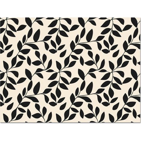 CRÉDENCE CUISINE Elégant - Motif - Noir - Beige 70x50 cm (1/5)