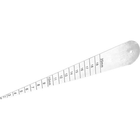 Jauge d'épaisseur en acier inoxydable 1/16-3-4, jauge de diamètre intérieur à bride 2-20 mm (1/5)