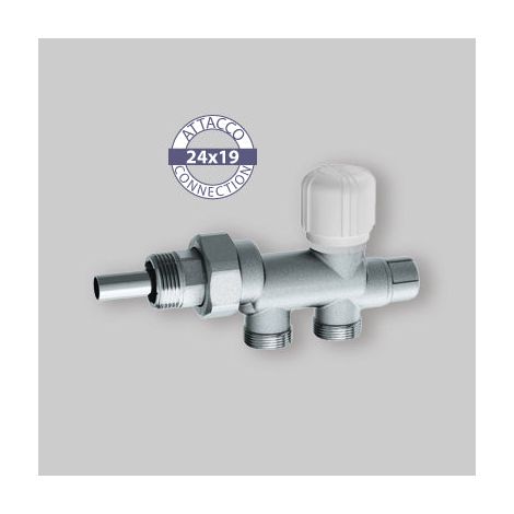 Vanne monotube thermostatisable chromée FAR 1420 1/2" (1/5)