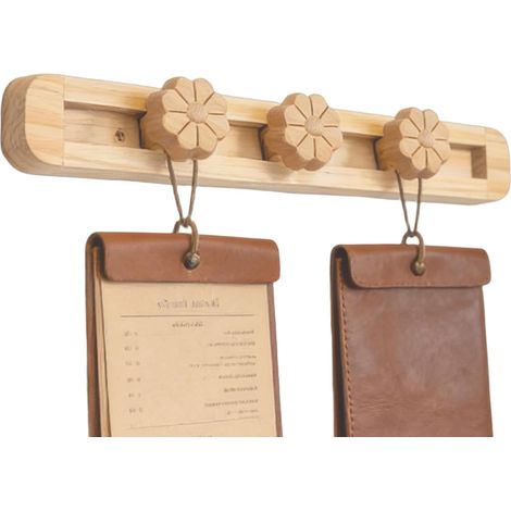 murale générique en bois massif Porte vestes et porte