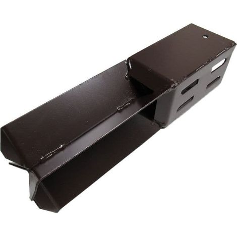 x1 4" Concrete In Wedge Grip Fence Support - 100MM Post Timber Holder Like Metpost