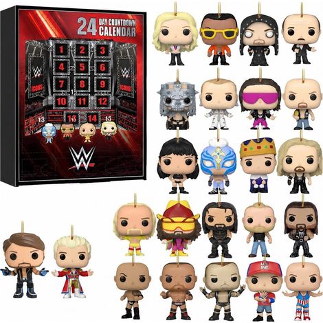 Weihnachts-Countdown 2026, 24-teiliger 2D-Acryl-Adventskalender, Weihnachtsschmuck, Geschenk - WWE (gj562-001)