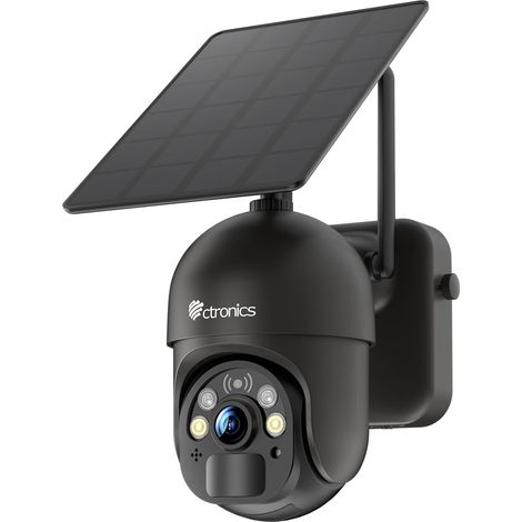 Caméra Surveillance Solaire WiFi Extérieure avec Panneau Solaire, IP sans Fil sur Batterie Détection PIR Vision Nocturne Colorée Audio Bidirectionnel Cloud/PC/IP66 (1/5)