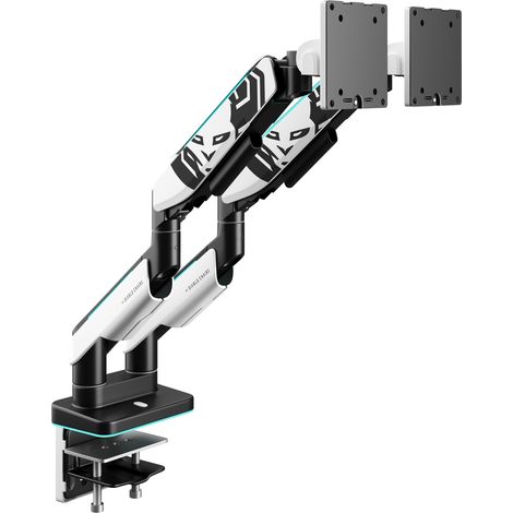 Support double pour moniteurs 35 pouces, blanc et noir X-Arm Dual RGB