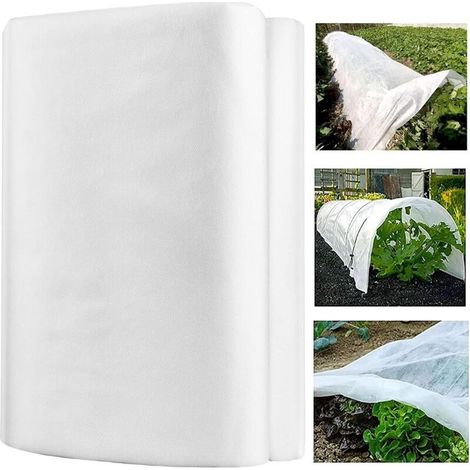 Protection Contre Le Gel - Toile Horticole Non Tissée - 2 m x 10 m - 40 g/m² - Pour Jardin Extérieur - 1 Rouleau (1/4)