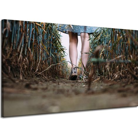 Leinwanddruck Natur Ein Spaziergang im Feld 120x70 cm (1/4)