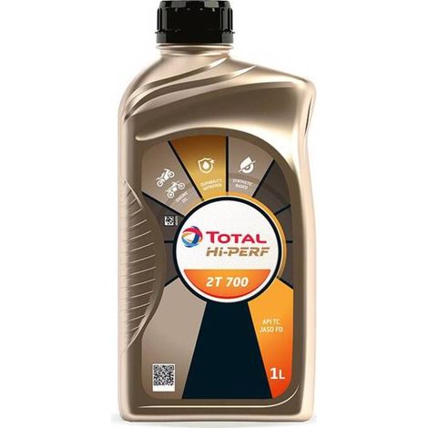 12 x OLIO LUBRIFICANTE TOTAL HI-PERF 2T 700  1 L