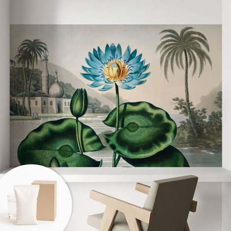 Tapete Vliestapete mit Kleber für Wohnzimmer Schlafzimmer Küche - Wanddekoration Exotische Landschaft 104x70 cm (1/5)