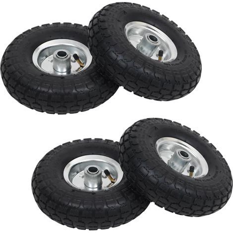 Roue de diable 4 pcs Caoutchouc 4.10/3.50-4 (260 x 83 mm) vidaXL (1/5)