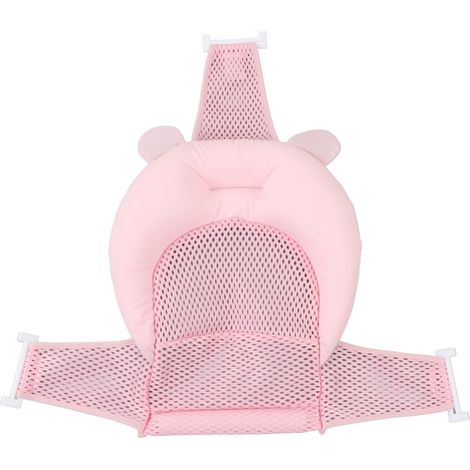1 coussin de bain bébé, maille sandwich, réglable et sécurisé, pour nourrissons et nouveau-nés, tapis de soutien pour baignoire (1/5)
