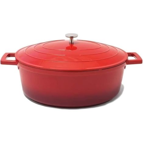 Cocotte ovale fonte alu 32x25cm 6,6L tous feux nuage (1/2)