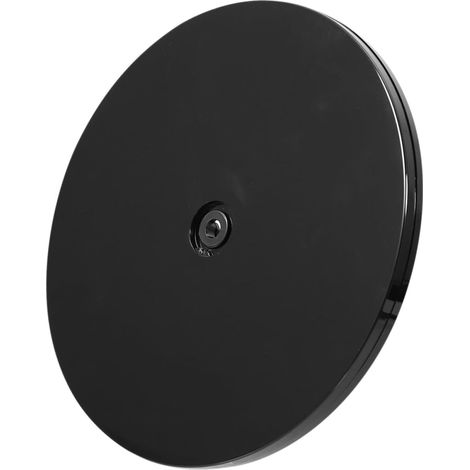 Présentoir Rotatif Rond en Acrylique Noir, Base Stable à 360° pour Décoration, la Cuisine et Rangement (1/5)