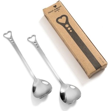 Cucharillas de café y té LATTE, regalo divertido para CHICA para ella (1/3)