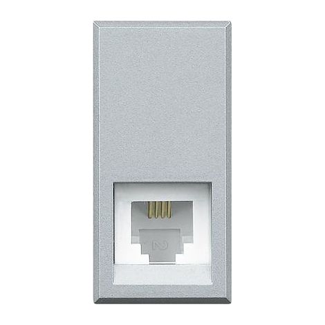 Connettore RJ11 tipo K10, serie Axolute, finitura Tech BTIHC4258/11N