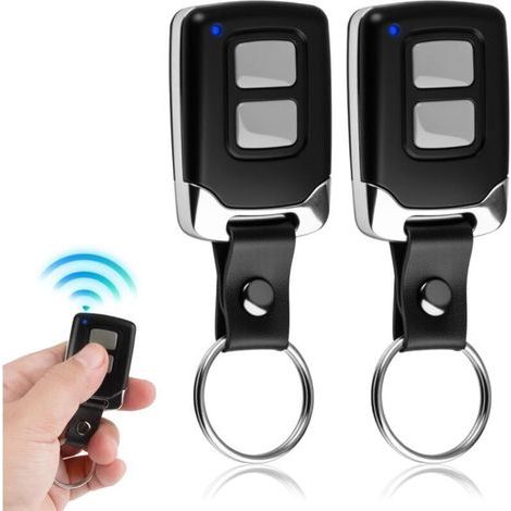 2 Piezas Mando a Distancia para Puerta de Garaje 433 MHz, Abrepuertas de Garaje con 2 Canales, Mando Universal 433 MHz para Portones, Transmisor para Portones y Barreras Automáticas (1/4)