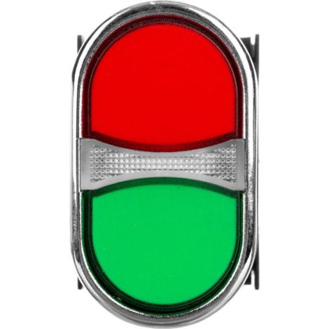Bouton de commande à double bouton, instable, protégé, 1NO+1NC, rouge-vert T0-B102K20KY
