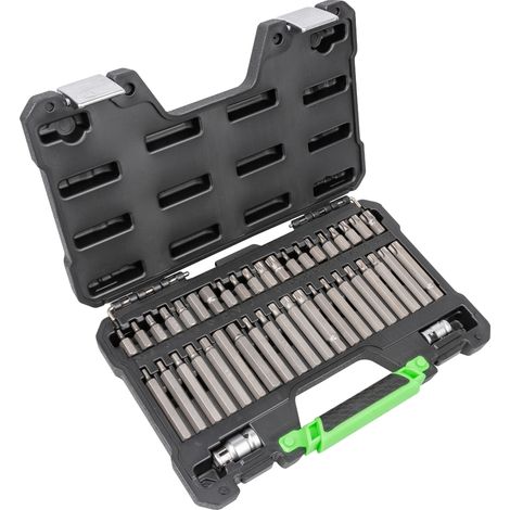 ESTUCHE DE 42 PIEZAS PARA TORNILLOS HEX 12 CANTOS Y TORX JBM50983