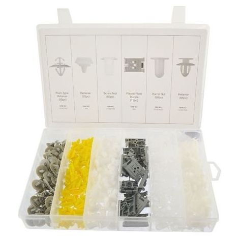 Surtido Grapas plastico, clips de plastico para carroceria Renault 300 pzs (1/2)