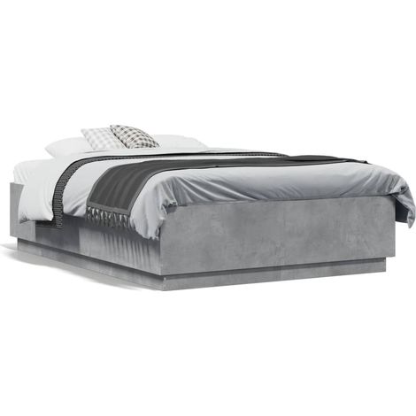 Maison Exclusive - Estructura de cama madera de ingeniería gris h (1/5)
