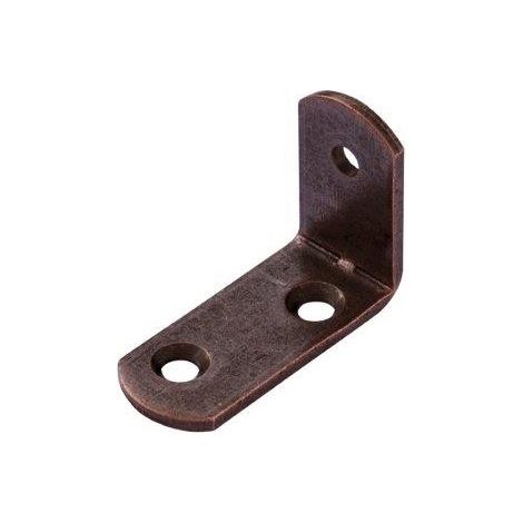 Squadretta reggipiani bronzata 25 x 35 x 15 spessore 2 mm. - 4 pz.