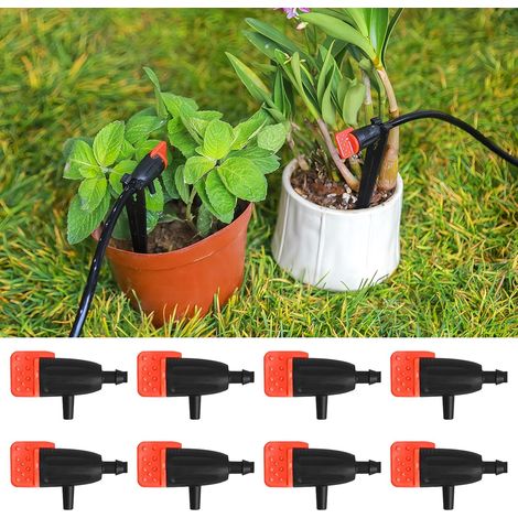 Tropfbewässerungssystem für Gärten, geeignet für einfache, intensive und Baumbewässerungssysteme (20 Sets, rot). (1/5)