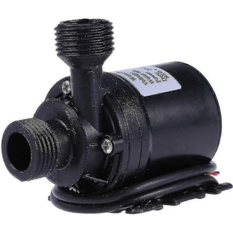 Pompe à eau submersible sans balais 12 V CC, débit 800 l/h, hauteur de 5 m, pour fontaine, piscine, système de circulation solaire, système de circulation d'eau (1/3)
