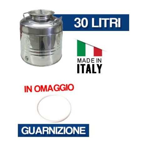 CONTENITORE INOX OLIVARI DA 30 LT.