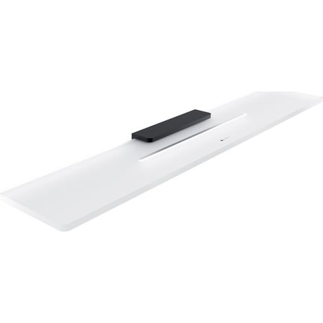 Nimco Maya étagère de salle de bain avec trous, noir mat, 60 cm MAC X460-90 (1/3)