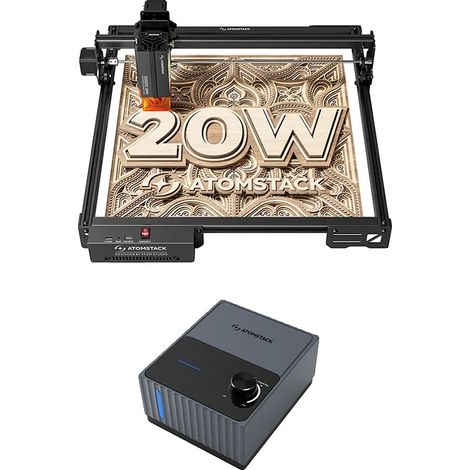 Cortadora láser de alta precisión, compatible con diversos materiales, kit A20 PRO V2 (2 unidades) (1/2)
