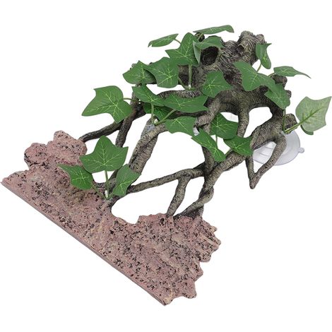 Décoration d'arbre grimpant pour reptiles, très réaliste, branche d'arbre pour terrarium. (1/5)
