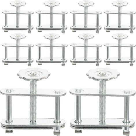 10pcs Pince pour Tubes de Laboratoire Réglable en Fer Galvanisé Vis Pivotante Résistante à L'usure pour Contrôle Précis du Débit en Enseignement Scolaire (1/5)