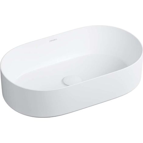 OMNIRES Mesa - Vasque à poser, 54x32 cm, sans trop-plein, blanc mat MESA530BM