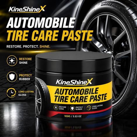 KineShineX Autoreifenpflegecreme: Langanhaltender Glanz, Glanzverstärkung, Schutz und Anti-Aging-Pflegecreme für runderneuerte Reifen. (1/5)