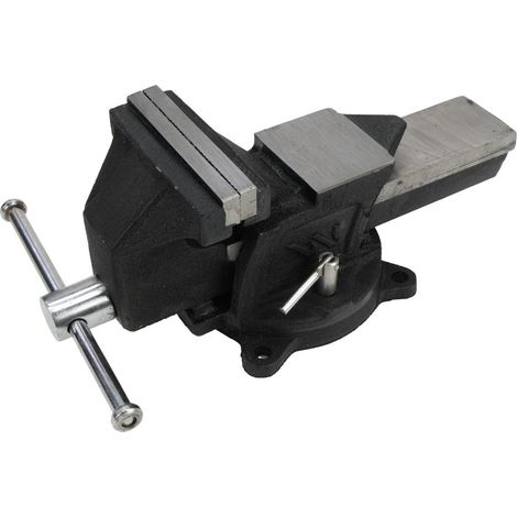 Industrieller Drehschraubstock aus duktilem Gusseisen, Waryński, 125 mm (1/3)